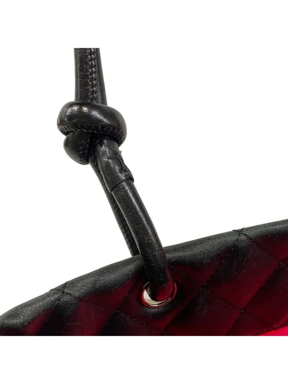Chanel Tote Bag Cambon Line Black White Lambskin